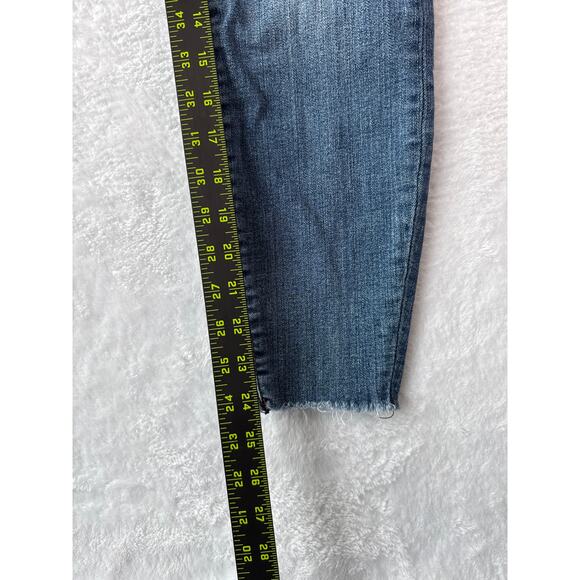 Kut From The Kloth Connie Ankle Skinny Jeans Size 2 Raw Hem Classic Denim - Picture 6 of 8